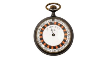 La Roulette: an early 20th Century novelty manual wind roulette pocket watch