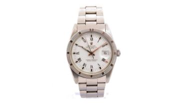 Rolex Oyster Perpetual Date: a steel cased automatic wristwatch