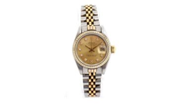 Rolex Oyster Perpetual Datejust: a steel cased automatic lady's wristwatch