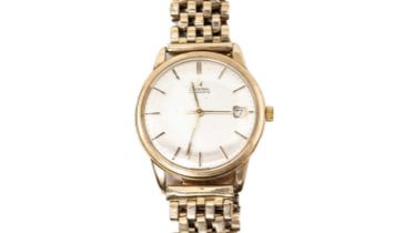 Omega: A 9ct yellow gold cased automatic wristwatch