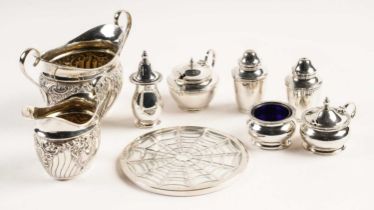 A selection of silver items