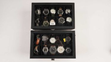 A selection of steel cased dress watches