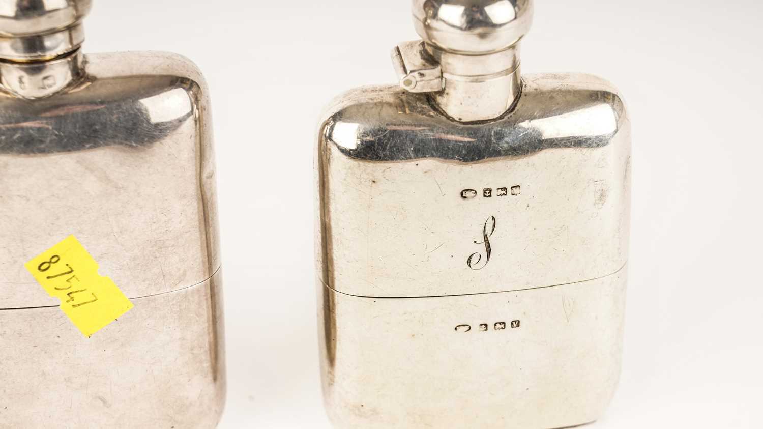 Two silver hip flasks - Image 2 of 2
