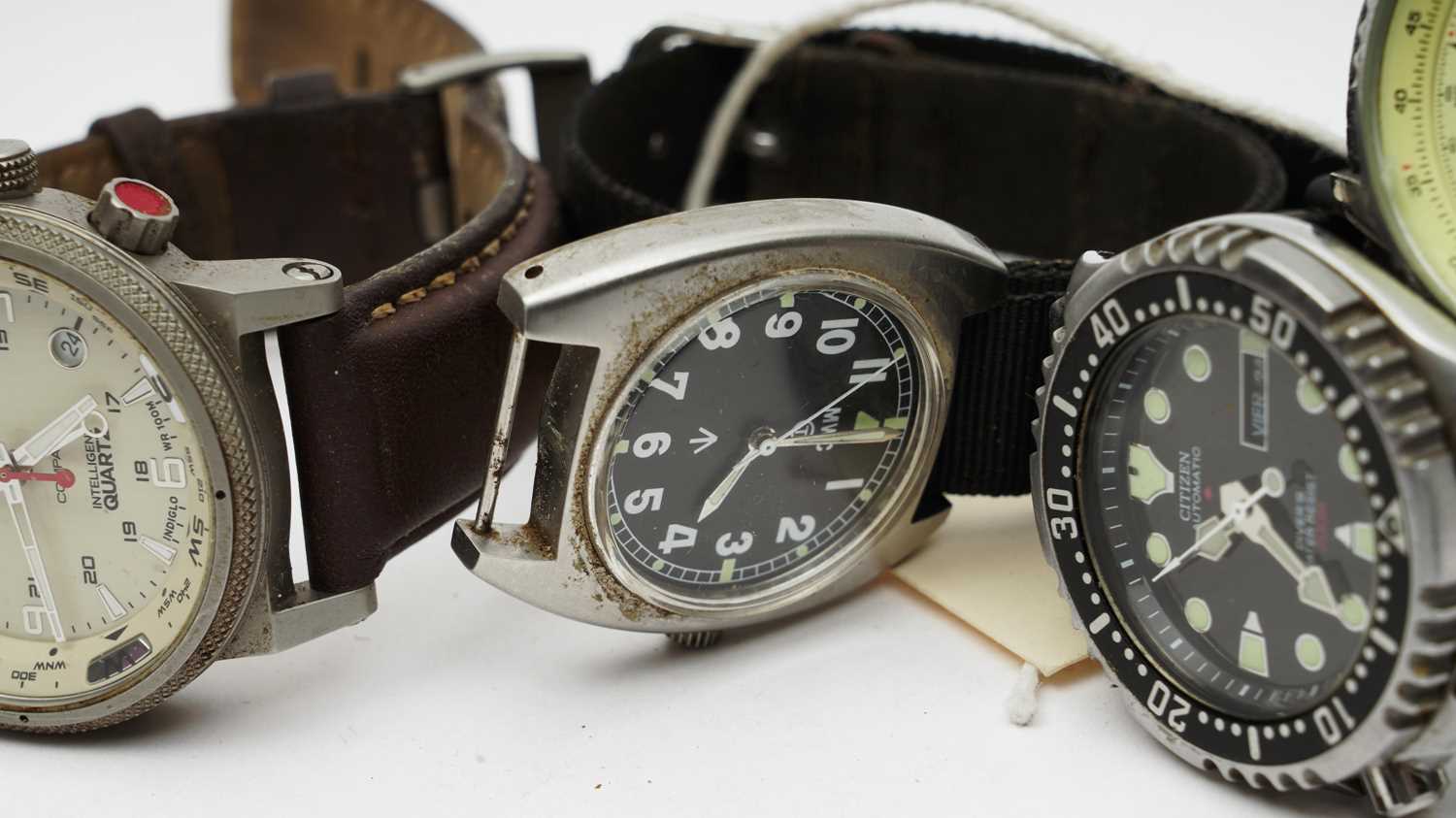 An MWC military steel cased wristwatch and others - Image 6 of 6