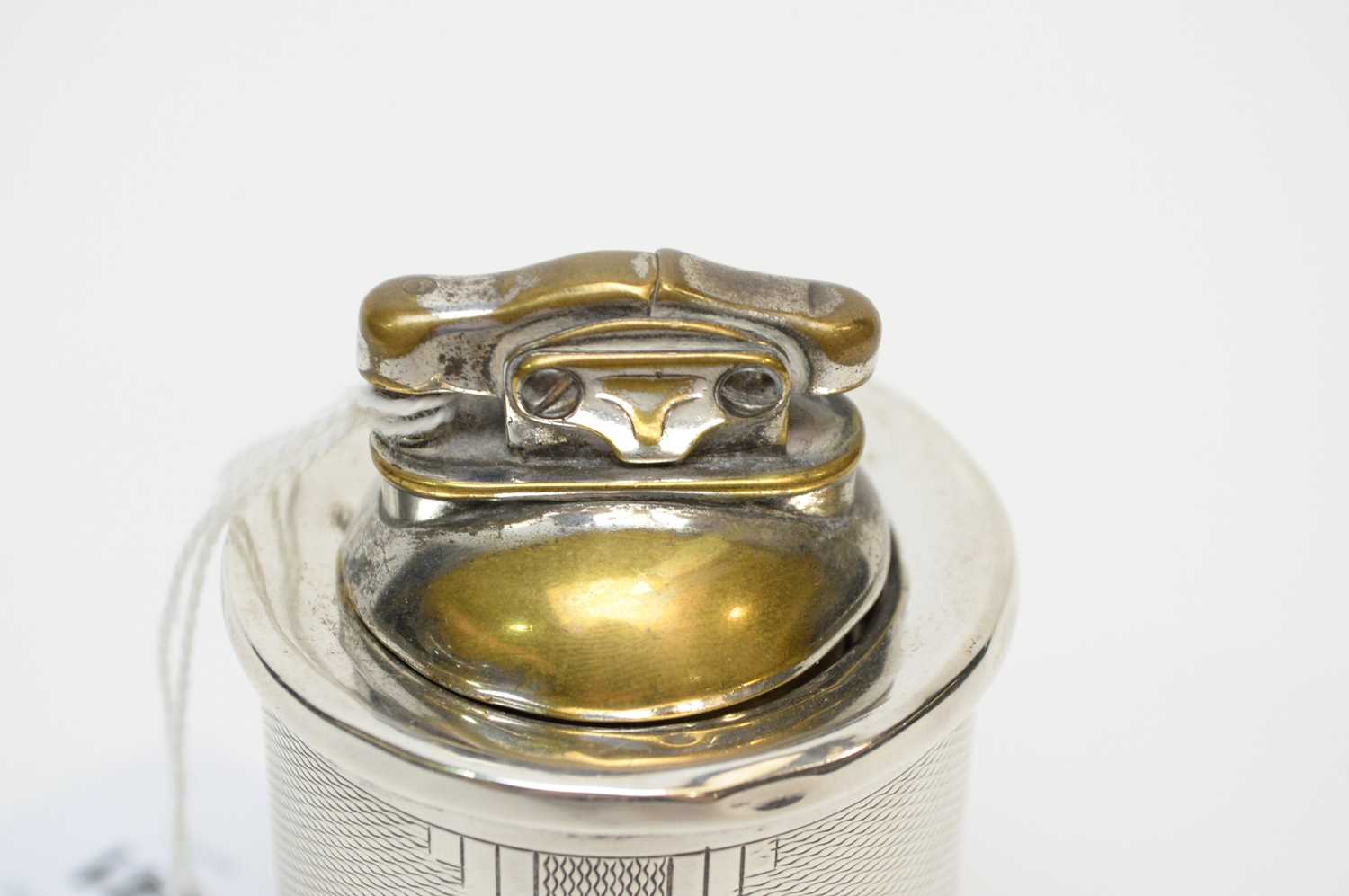An Art Deco silver cased table lighter, by Mappin & Webb - Image 3 of 5