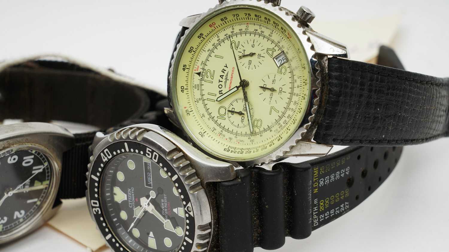 An MWC military steel cased wristwatch and others - Image 5 of 6