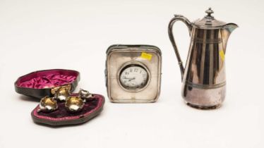 A metal cased goliath pocket watch and other items