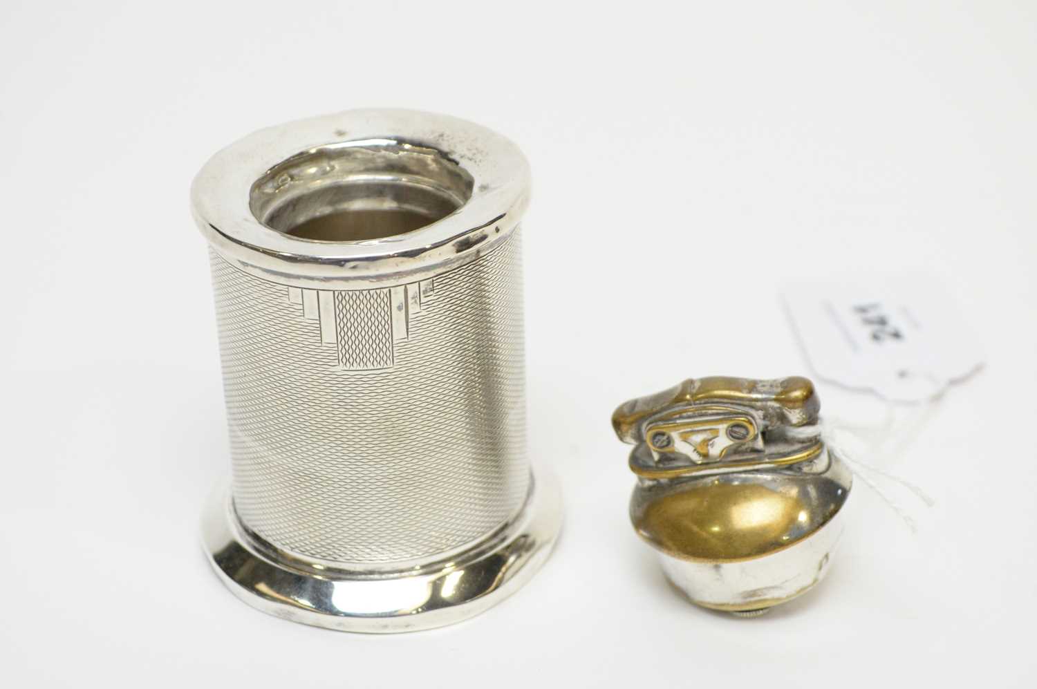 An Art Deco silver cased table lighter, by Mappin & Webb - Image 5 of 5