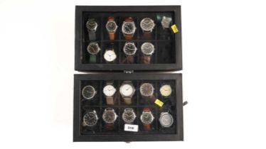 A selection of steel cased dress watches