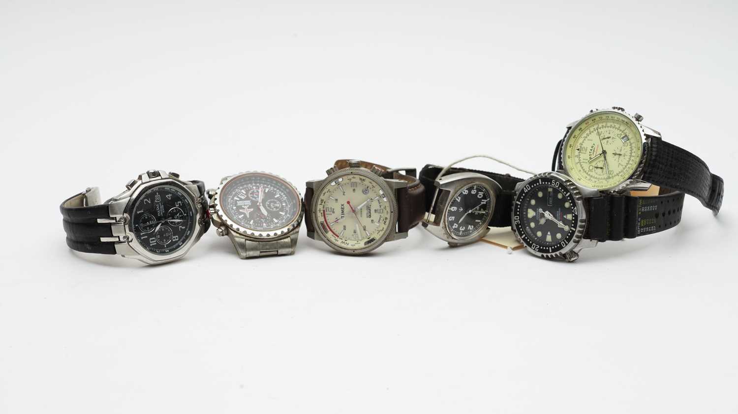 An MWC military steel cased wristwatch and others