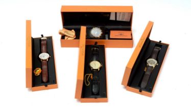 Four Stuhrling dress wristwatches