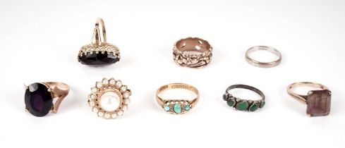 A selection of dress rings