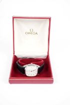 An Omega De Ville stainless steel cased quartz wristwatch