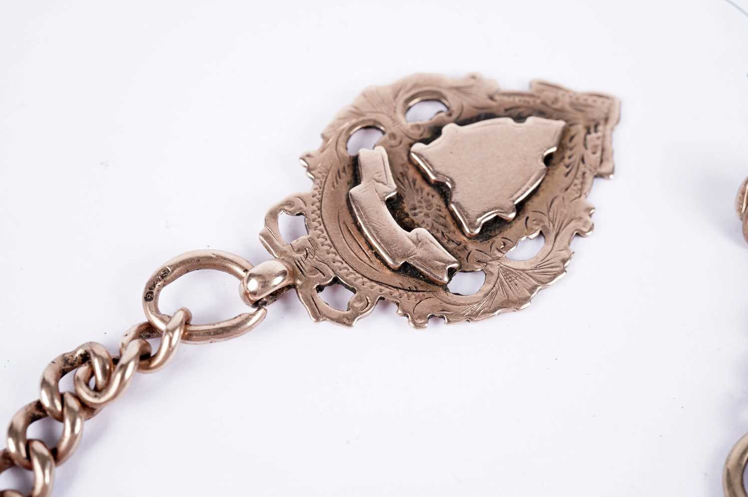 A 9ct rose gold watch chain - Image 3 of 5