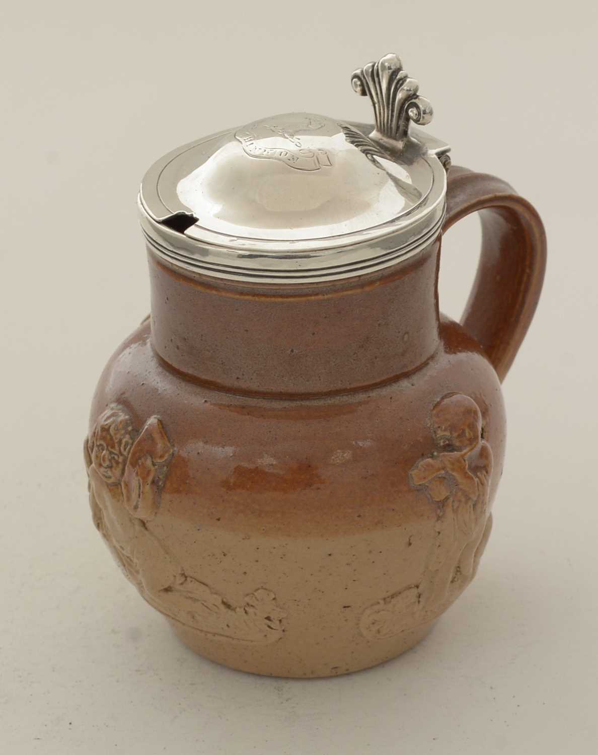 A Victorian Doulton Lambeth stoneware mustard pot - Image 12 of 16