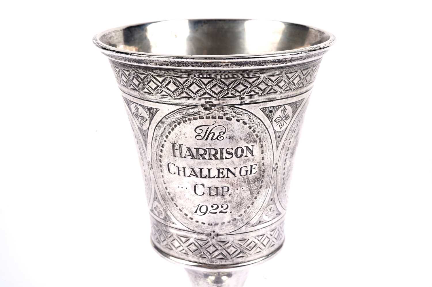 A Victorian silver trophy cup, with later 'Harrison Challenge Cup' inscription - Image 2 of 3