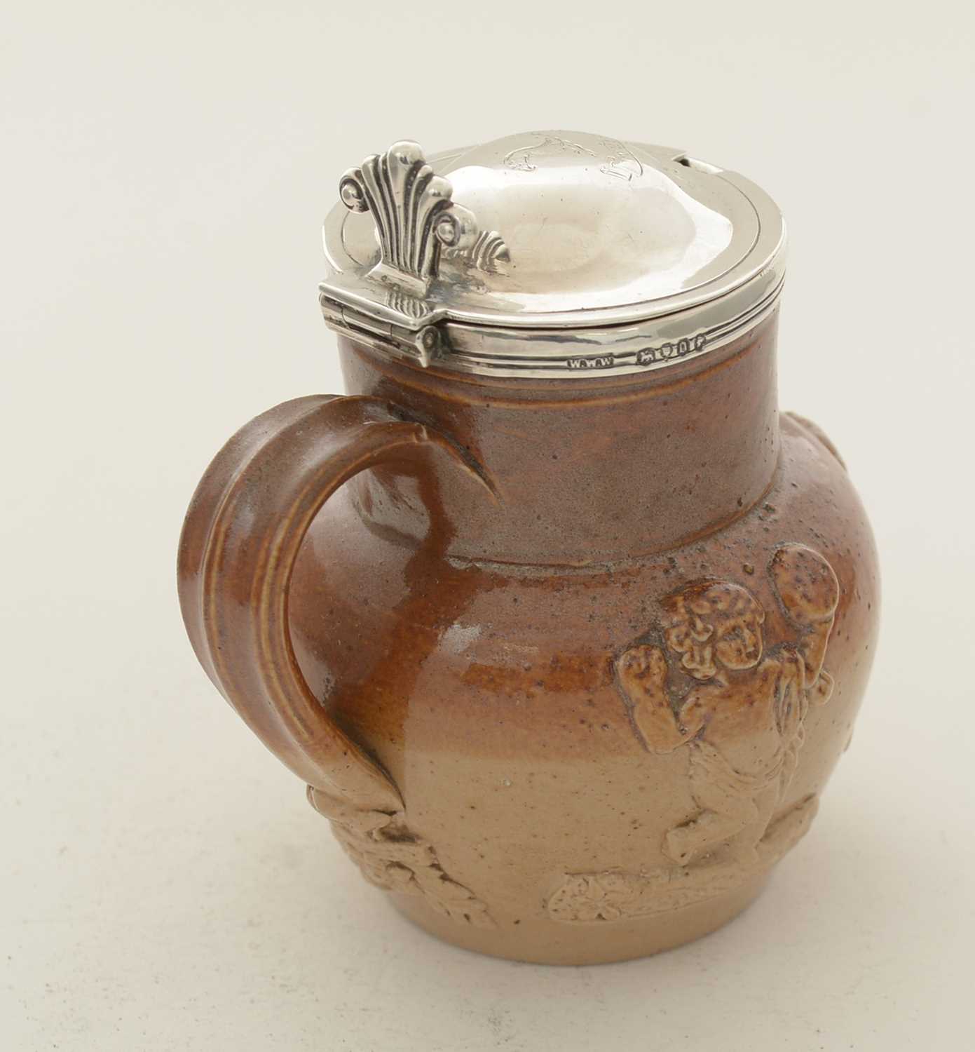 A Victorian Doulton Lambeth stoneware mustard pot - Image 4 of 16