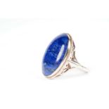 A lapis lazuli dress ring