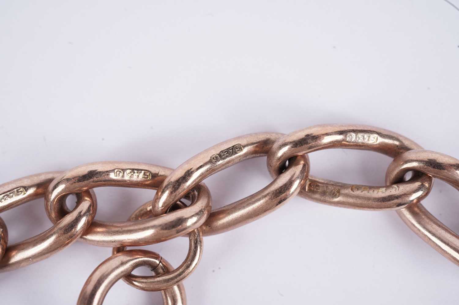 A 9ct rose gold watch chain; and a sovereign case - Image 4 of 6