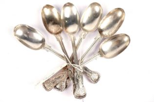 A set of Victorian silver table spoons