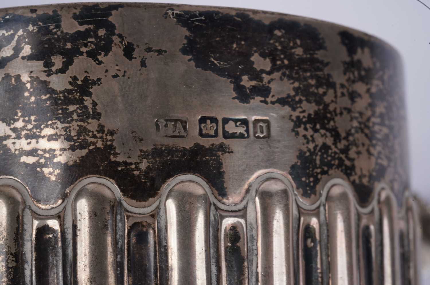 Edwardian silver christening sets and a spill vase - Image 6 of 6