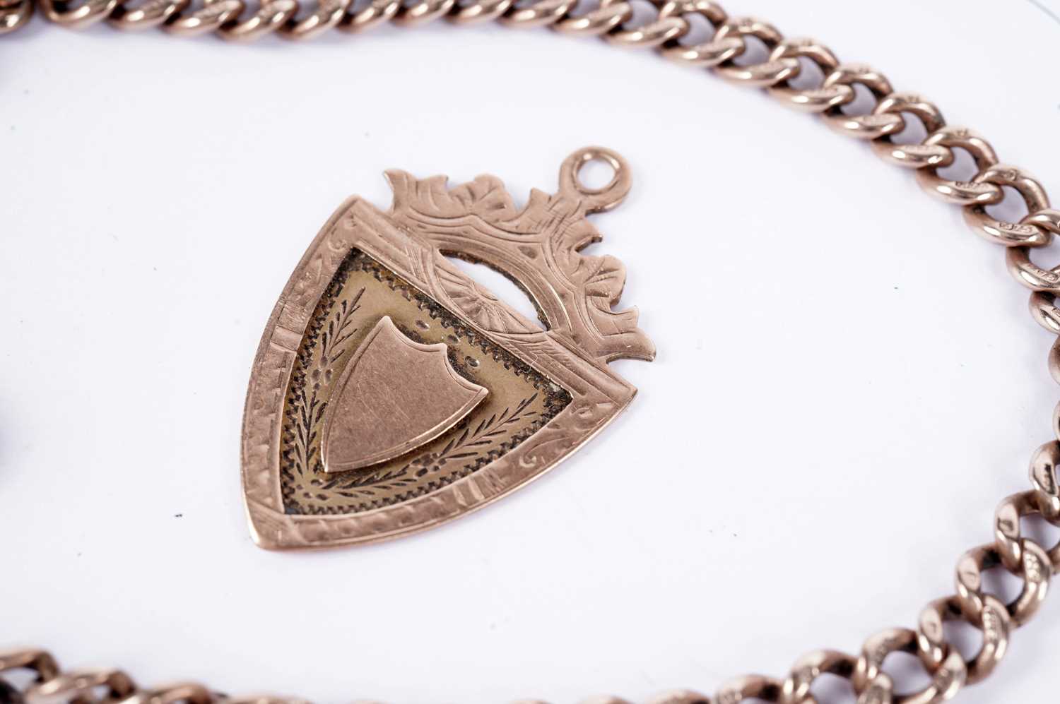 A 9ct rose gold watch chain - Image 2 of 5