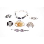 Silver and white metal jewellery