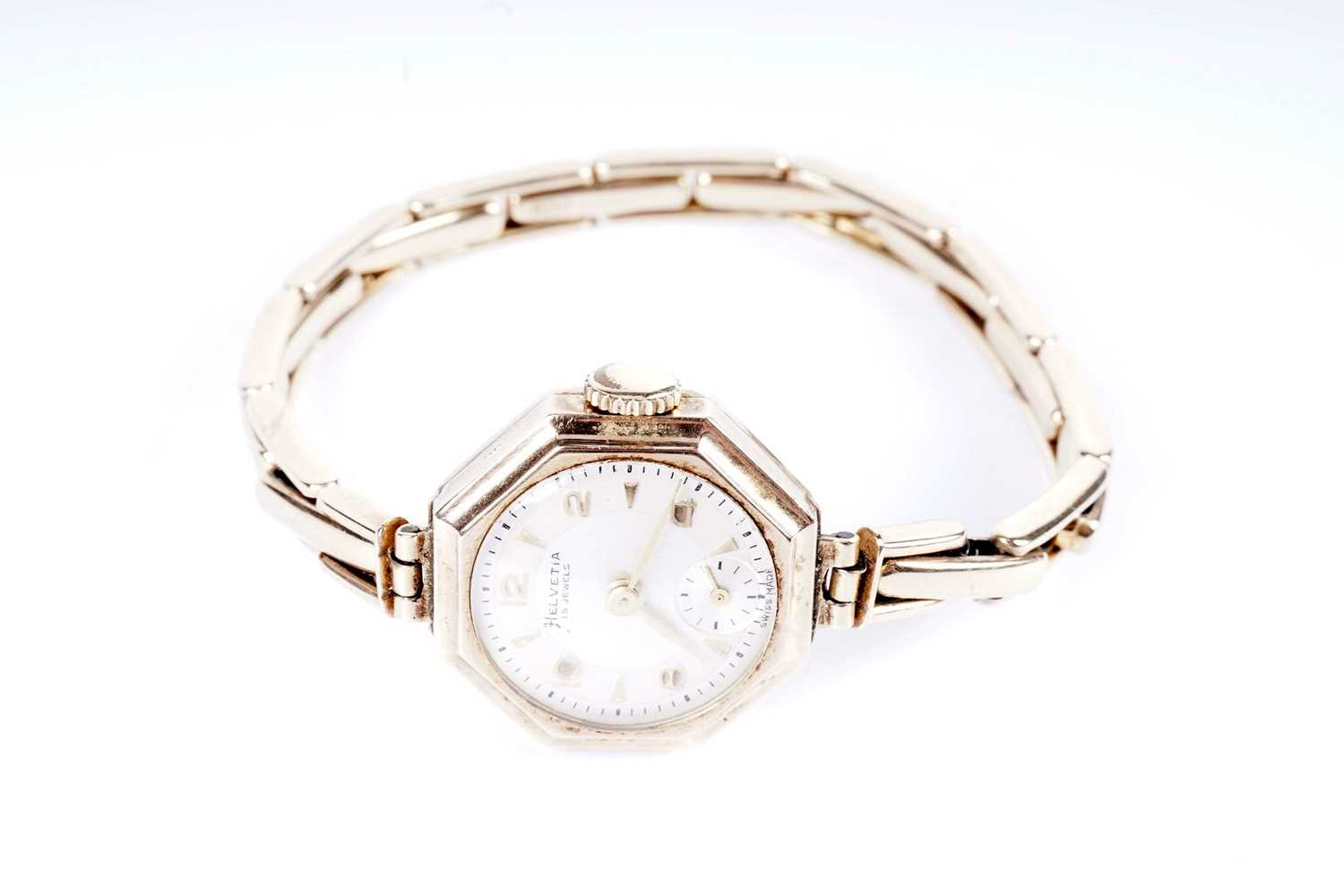 A Helvetia 9ct gold cocktail wristwatch - Image 2 of 6
