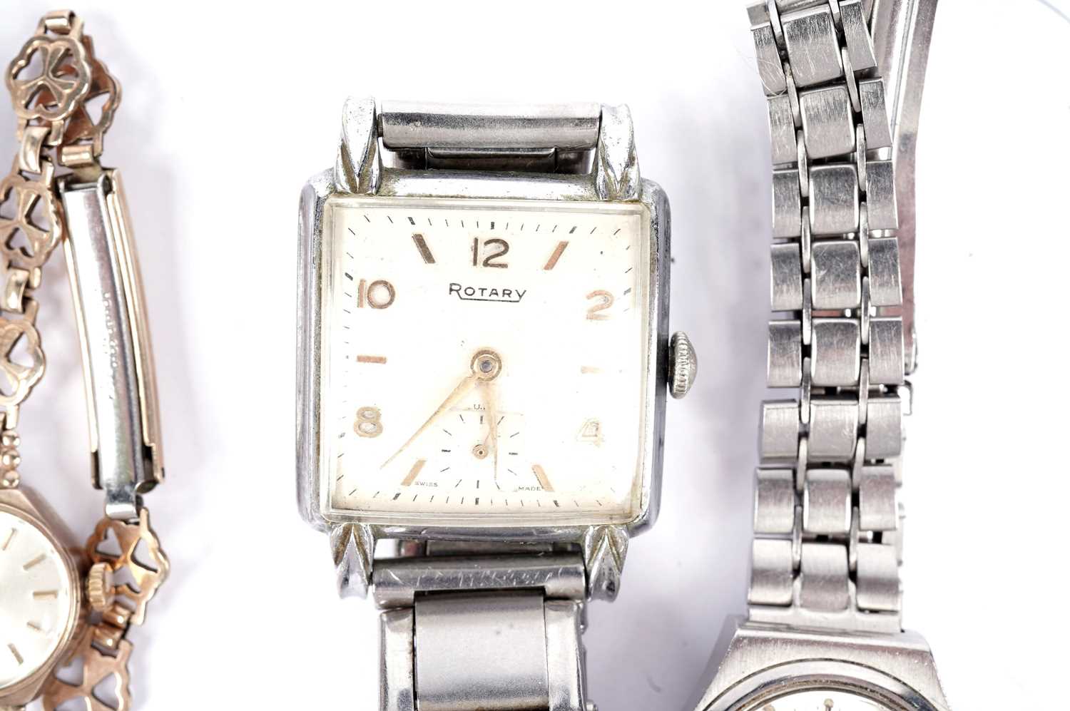 Two Tissot watches; a Rotary watch; and a gold Accurist watch - Image 2 of 5