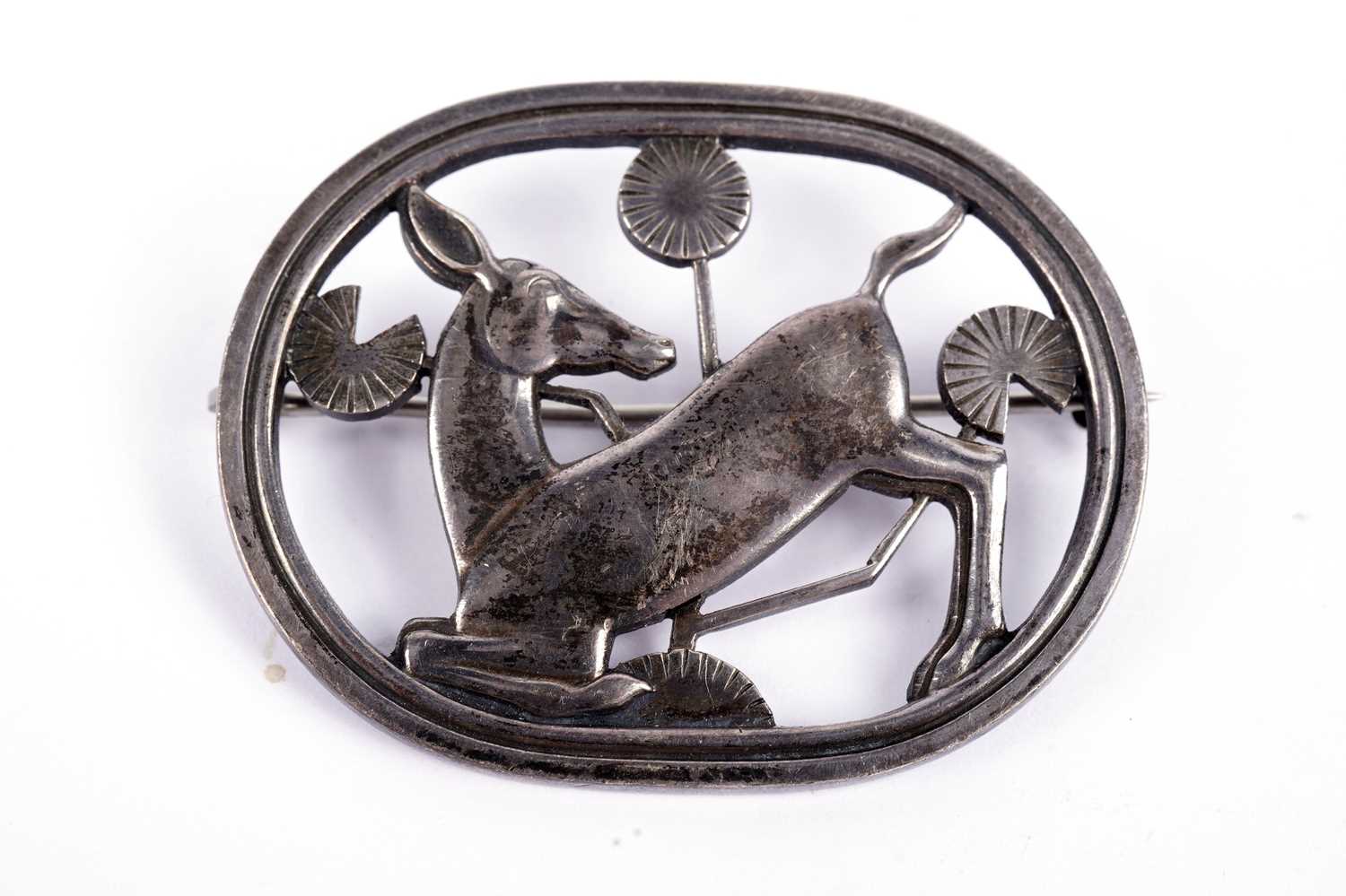 A Georg Jensen silver brooch