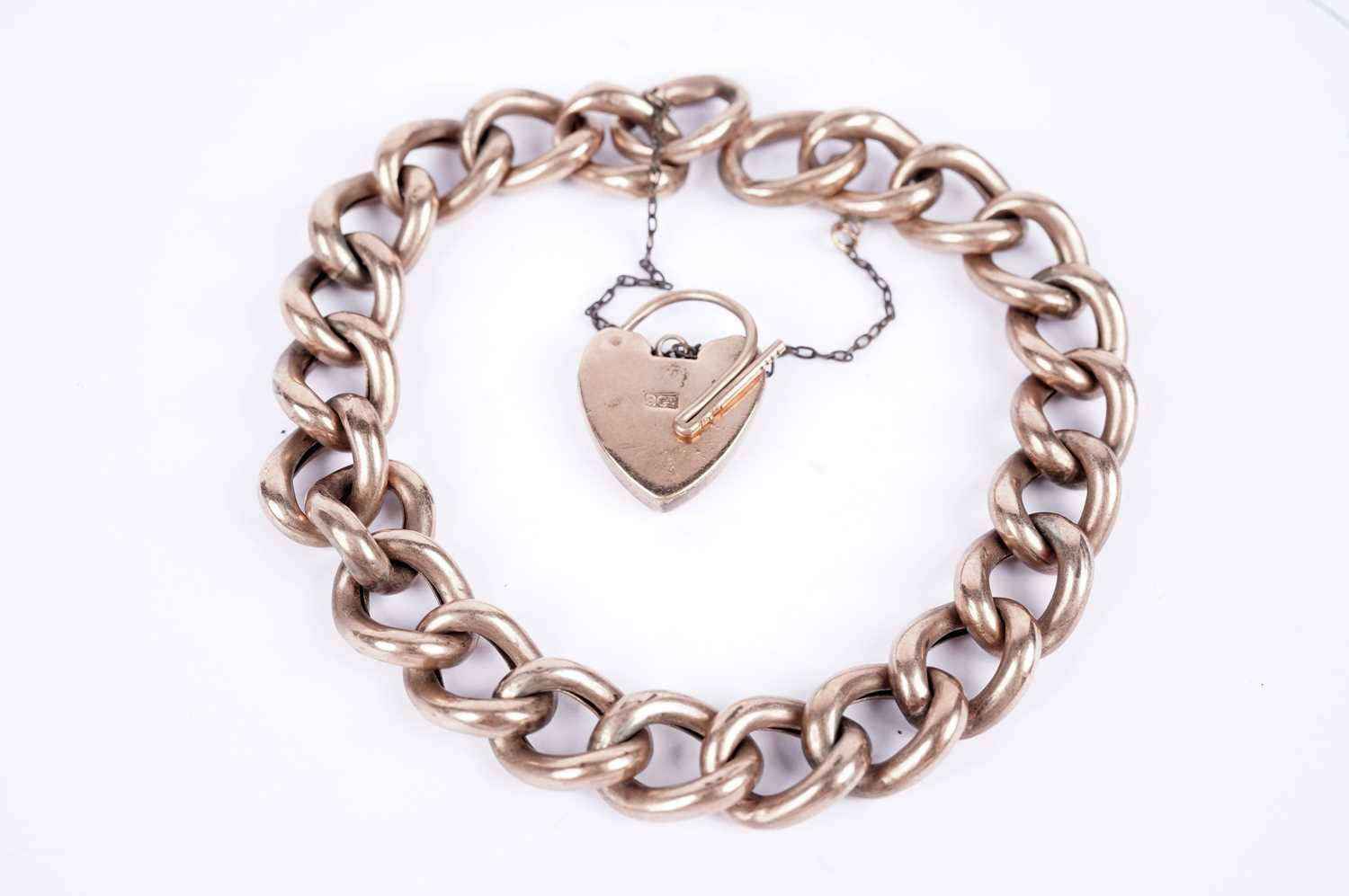 A 9ct rose gold bracelet