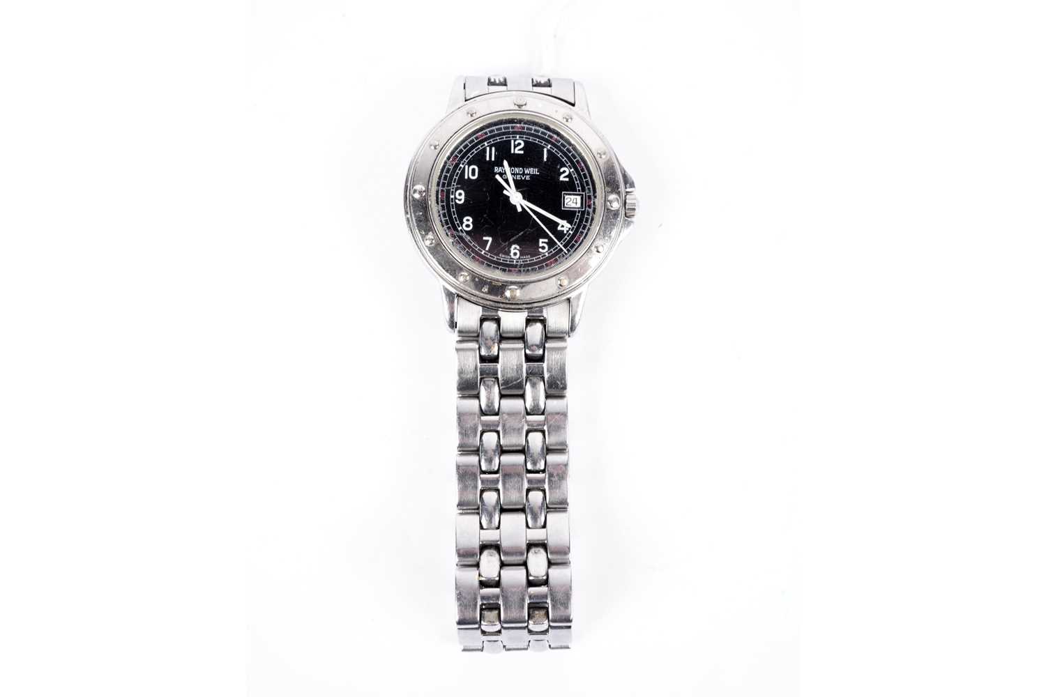 A Raymond Weil stainless steel wristwatch
