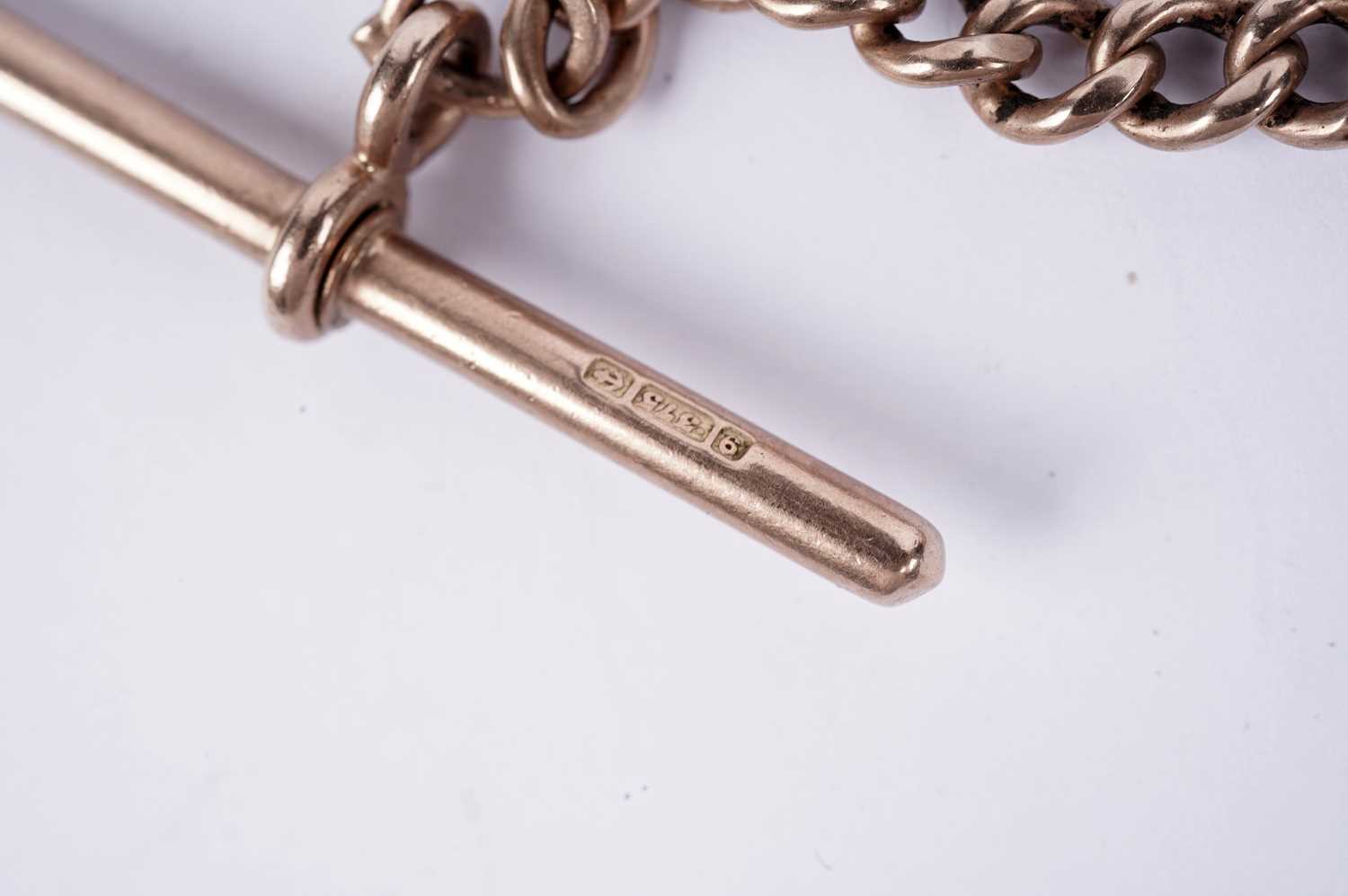 A 9ct rose gold watch chain - Image 5 of 5