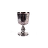 A Lindisfarne silver chalice, by Reid & Sons
