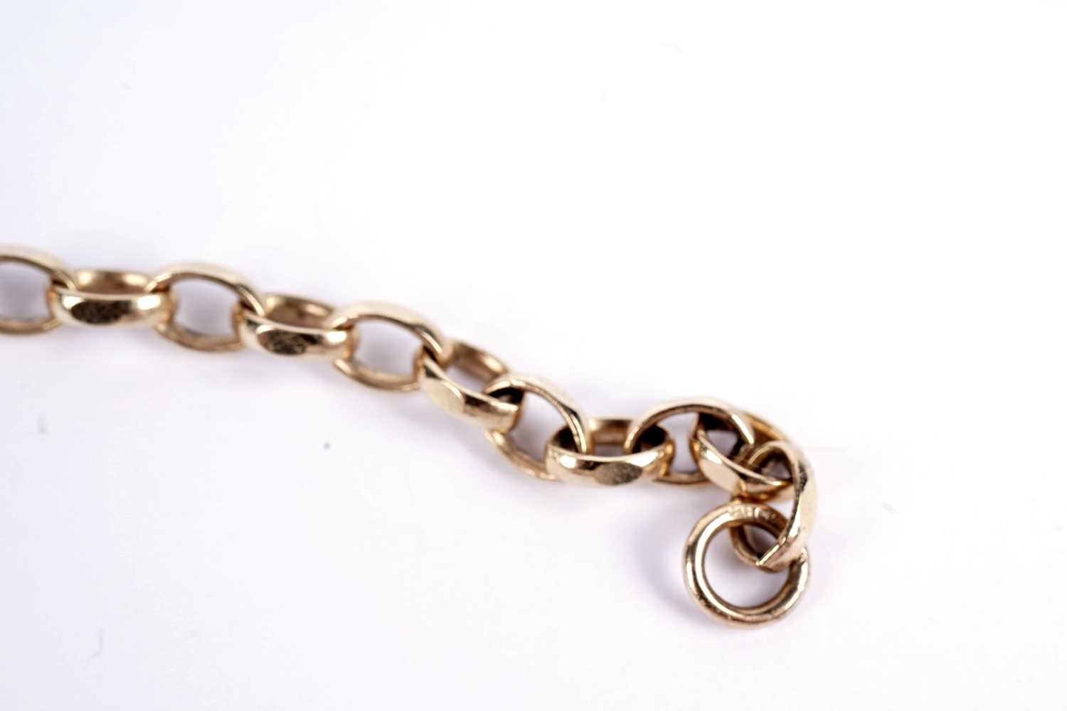 A 9ct yellow gold belcher link chain necklace - Image 4 of 4