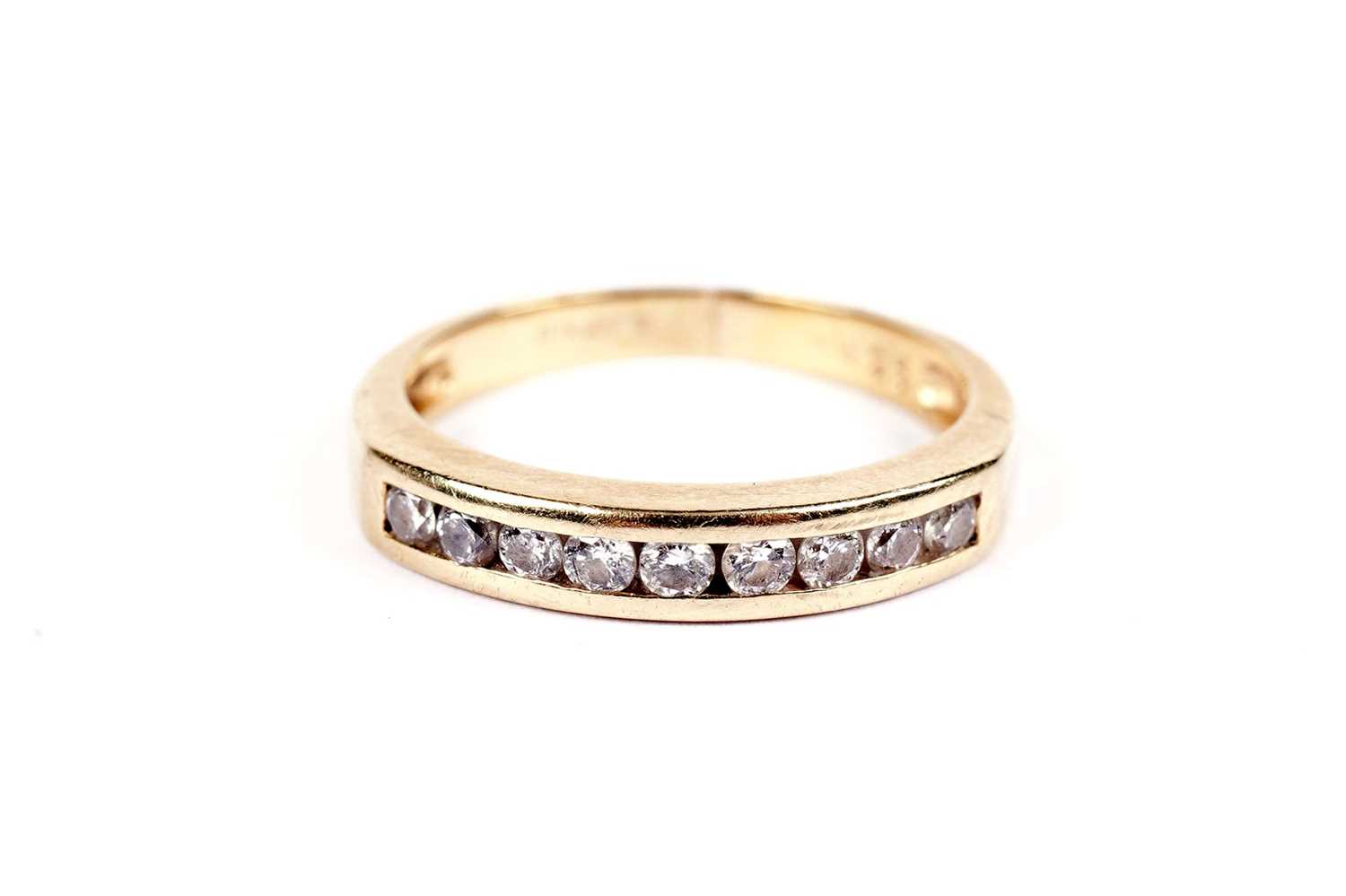 A diamond half hoop eternity ring - Image 2 of 4