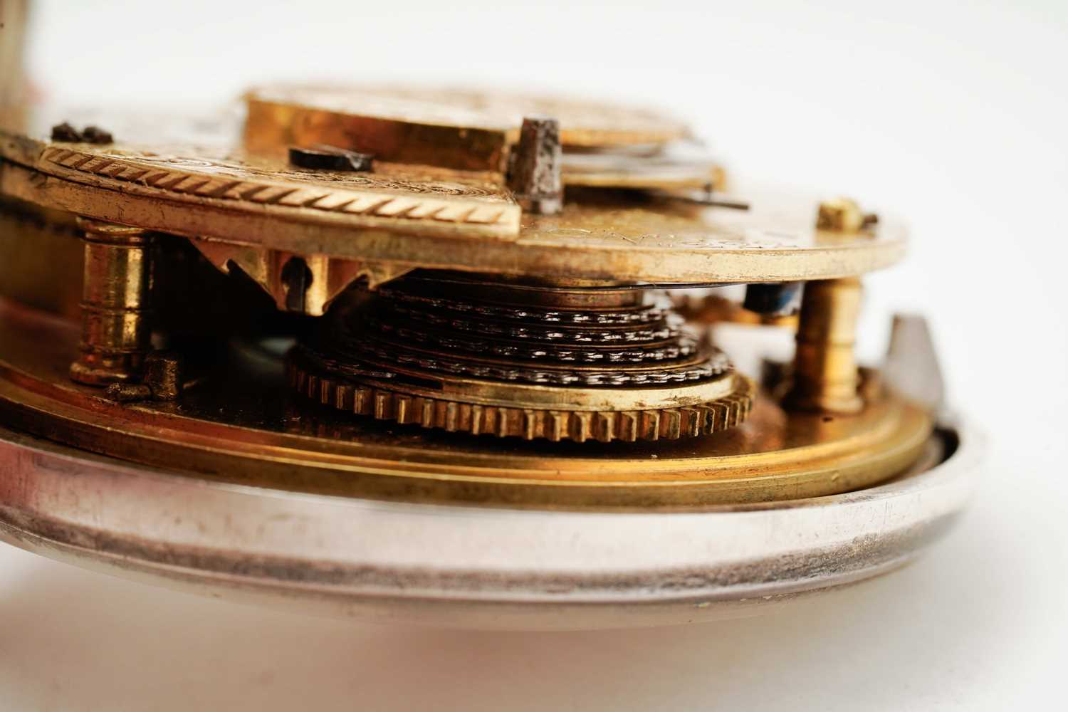 Adam Routledge, Carlisle: a silver pair cased pocket watch - Image 7 of 8