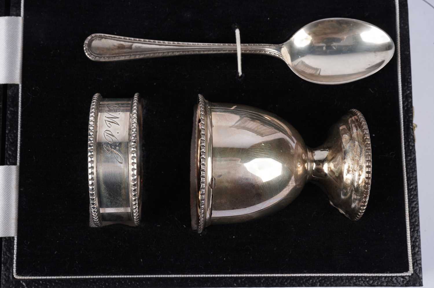 A silver Christening cutlery set; and others - Image 4 of 6