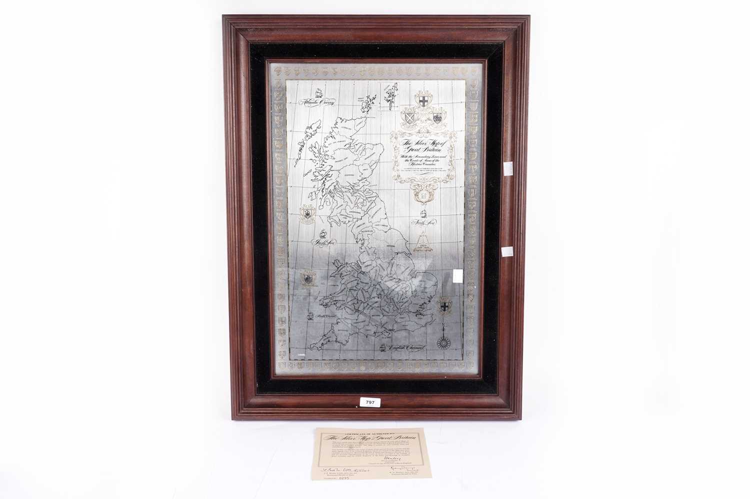 "The Silver Map of Great Britain" limited edition silver map
