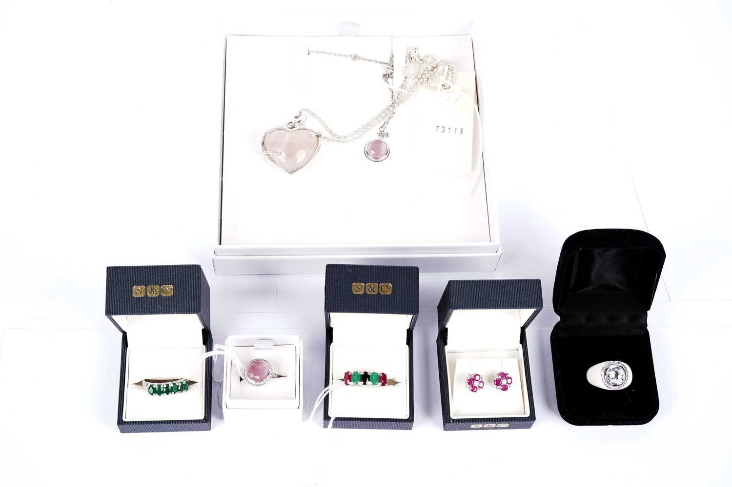 Contemporary lab-grown gemstone jewellery