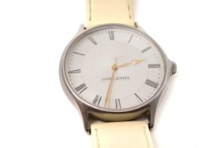 Georg Jensen: a stainless steel cased quartz wristwatch