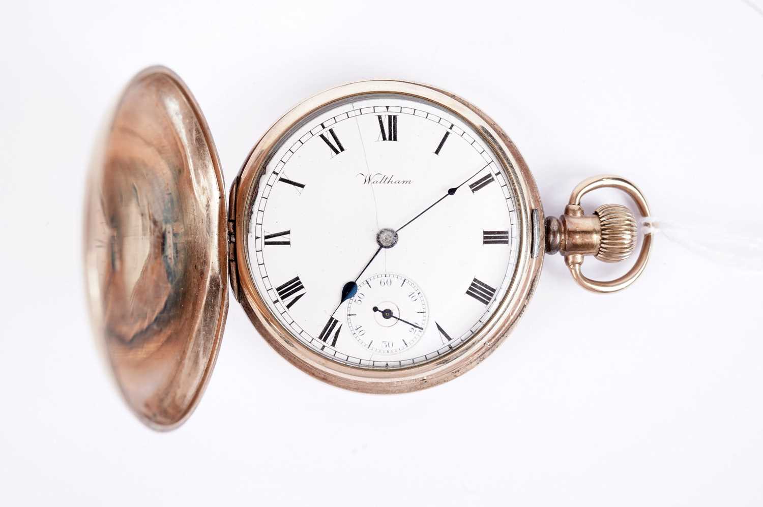 A Waltham 9ct gold cased full hunter pocket watch