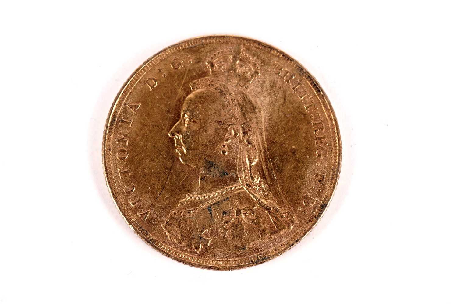 A Queen Victoria gold sovereign - Bild 2 aus 3