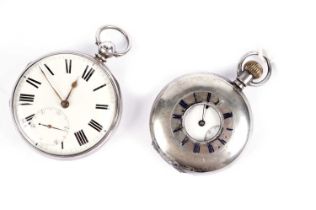 Two Victorian silver pocket watches