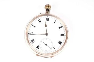 A 9ct gold cased open-faced pocket watch