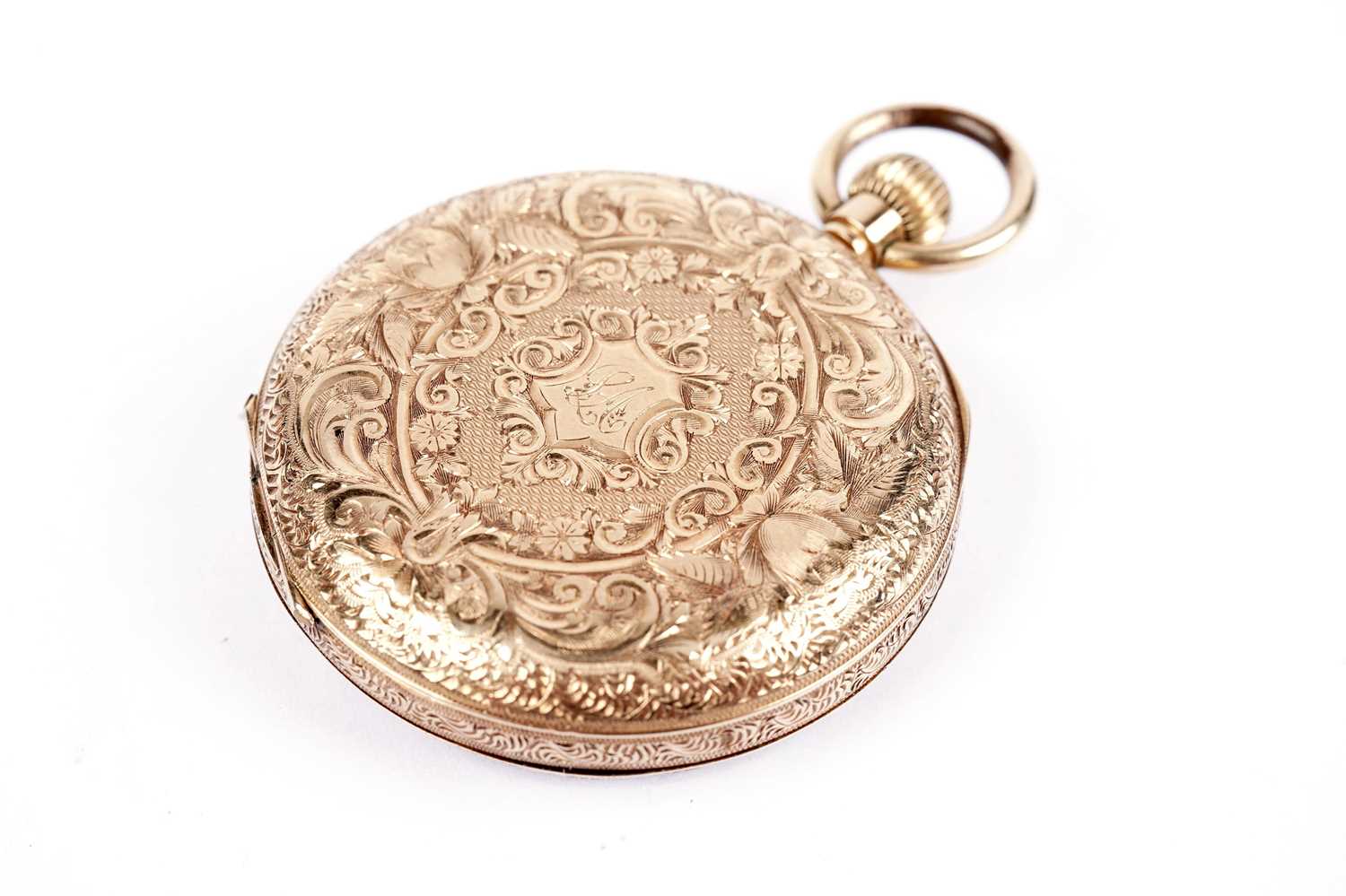 A Victorian yellow gold open face pocket watch - Image 3 of 4