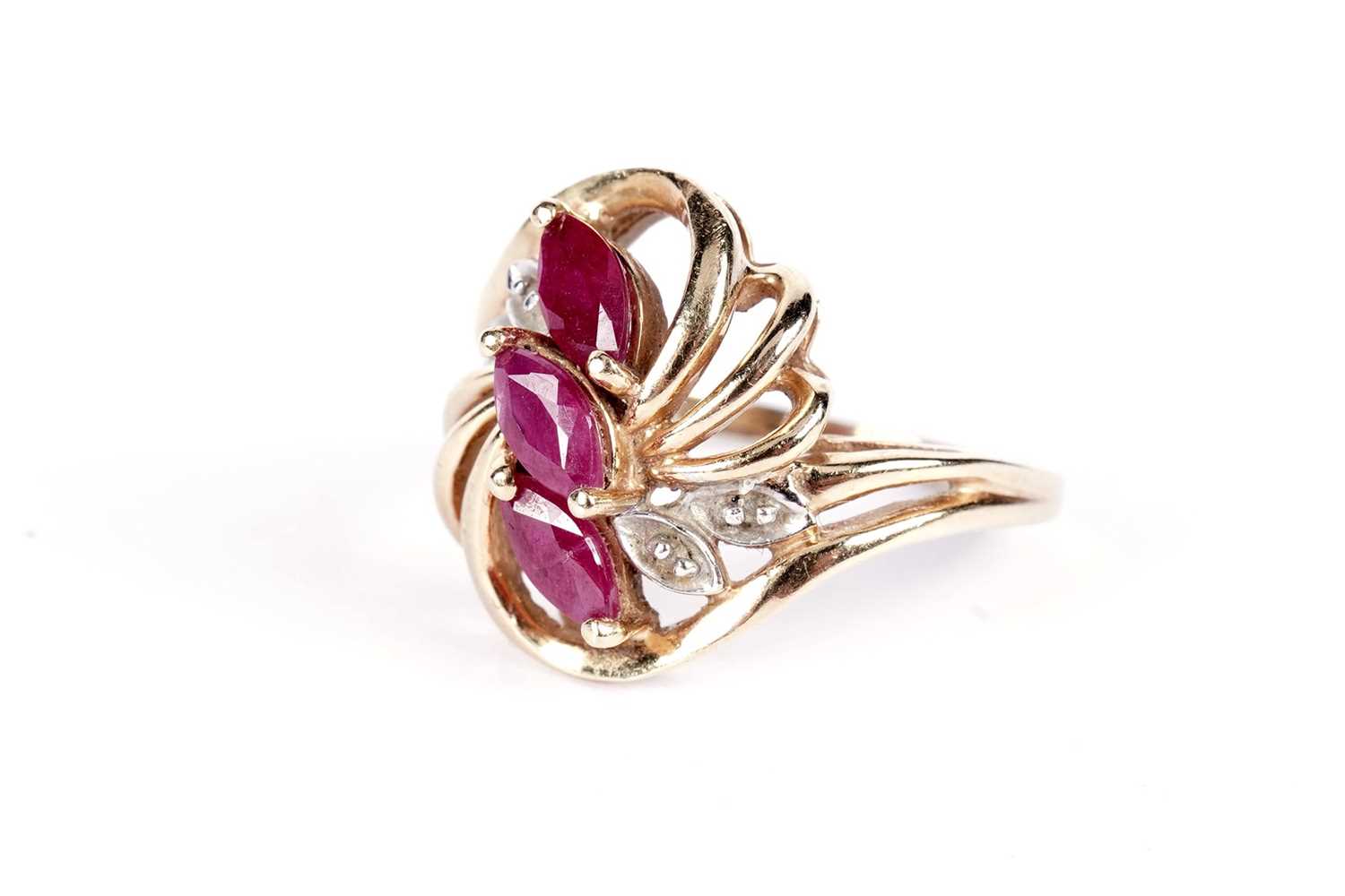 A ruby dress ring