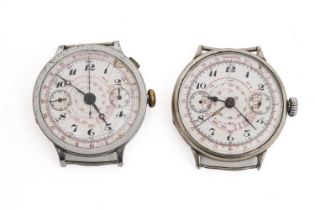 Two fine single button chronographs