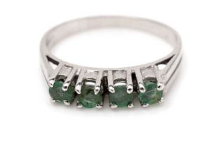 A four stone emerald ring