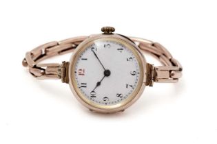 A 9ct gold cased wristwatch